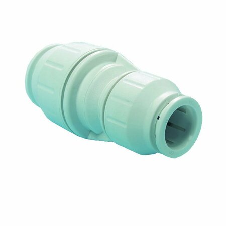 JOHN B SANFILIPPO & SON John Guest Reducing Pipe Coupling, 3/4 x 1/2 in, Plastic, 3 to 12 bar Pressure PEI202820P